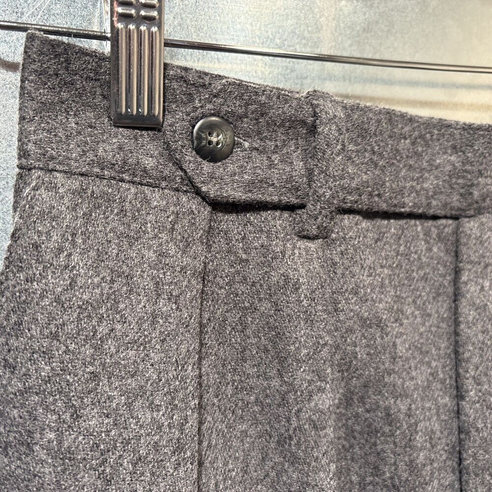 Wool Dress Slacks LL Bean Sz. 10 Gray Tweed Pleated Lined "Sissy"New w/Tag